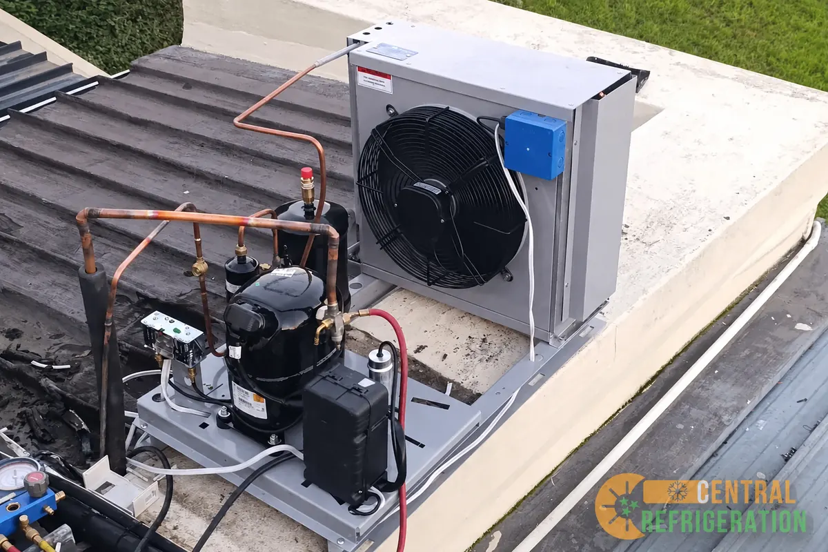 Commercial refrigeration condensing unit repair and servicing