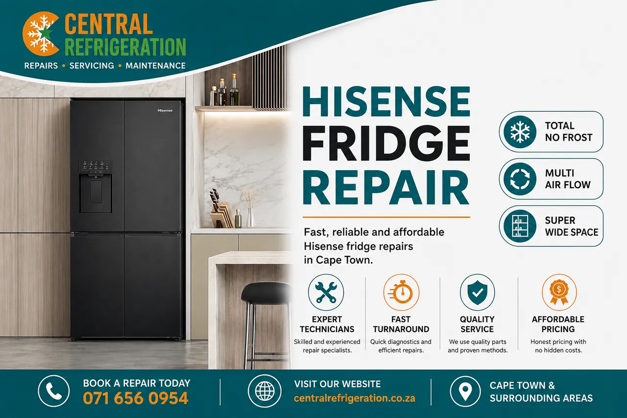 Central Refrigeration Hisense fridge repair service in Cape Town
